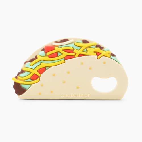 Loulou Lollipop Silicone Teether - Taco, Silicone Teether
