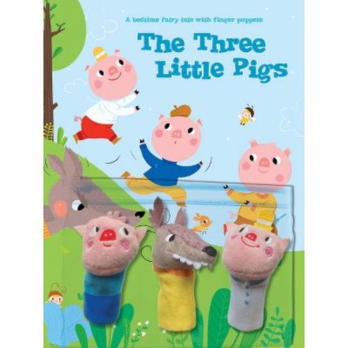 A Bedtime Fairy Tale with Finger Puppets: The Three Little Pigs - (Yoyo Bedtime Stories with Fairy Tale Finger Puppets) by Yoyo Books (Board Book)