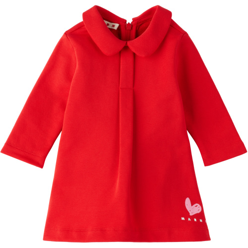 Baby Red French Terry Dress