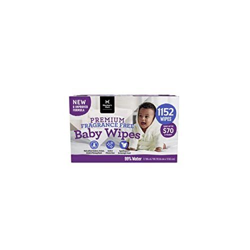 Member's Mark Fragrance Free Baby Wipes (Netcount 12 Pack 96 Wipes in Each),, 12Count ()