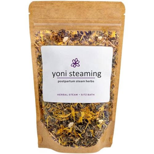 Postpartum Yoni Steaming Herbs & Soothing Sitz Bath Soak For Birth Recovery | Natural Remedy For Healing Perineal Tissues, Hemorrhoids, Episiotomies | 100% Organic Vaginal Steam Herbs | 2-3 Steams