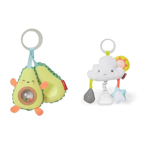 Skip Hop Avocado & Cloud Stroller Toy, Infant, No Assembly, No Batteries, None Included