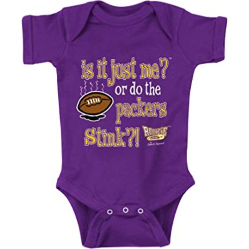 is It Just Me?! (Anti-GB) Baby Apparel for Minnesota Football Fans (NB-7T) (Purple Onesie, 6 Months)