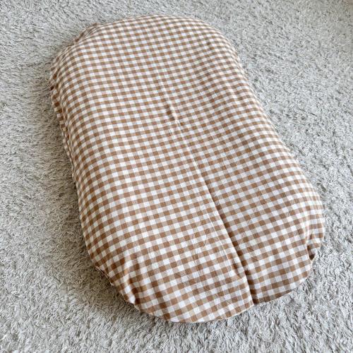 Snuggle me organic cotton cover , handmade cover , cotton satin cover , snuggle me lounger cover