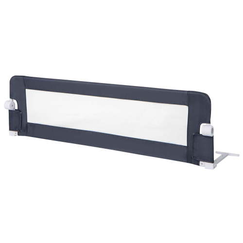 Babyjoy 60" Toddler Foldable Bed Rail with Adjustable Safety Strap Bedrail Guard Gray