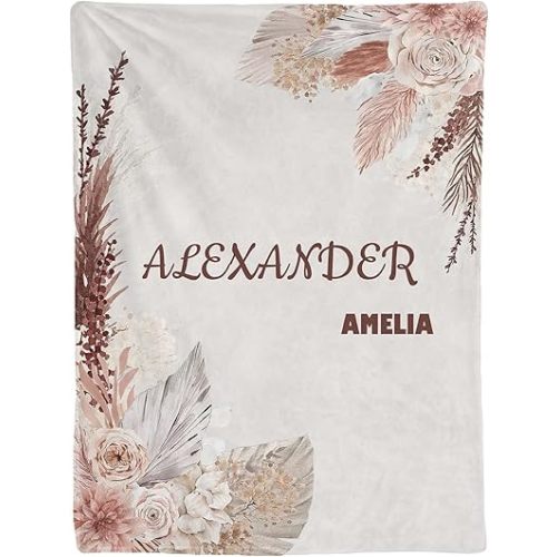 Personalized Baby Blankets for Girls,Customized Baby Blankets for Girls Custom Baby Blanket with Name,Personalized Baby Gifts,Best Gift for Baby,Newborn