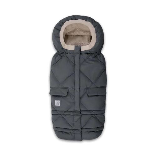 7AM Enfant Stroller Blanket 212 - Adjustable Baby Car Seat Zipped Blanket for Babies Winter, Unisex Multi Purpose Fleece Lined Warm Hooded Toddler Footmuff Water Repellent | (6M - 4T)