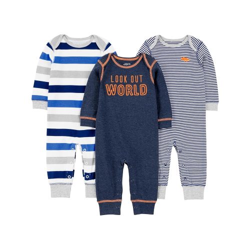 Simple Joys by Carter's baby-boys 3-pack Jumpsuits