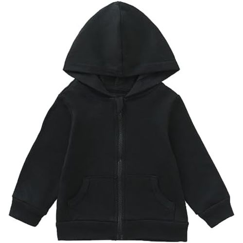 ROMPERINBOX Baby Hoodie for Boy Girl, Full Zip-up Lightweight Thin Jackets Coat Sweatshirts 0-24 Months