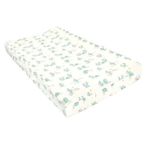Hudson Baby Unisex Baby Changing Pad Cover, Desert Cactus, One Size