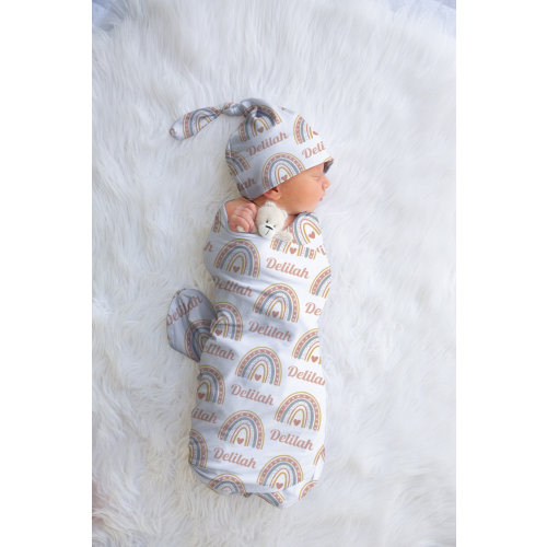 Rainbow Swaddle, Newborn Swaddle, Baby Essentials, Personalized Swaddle, Rainbow Nursery, Rainbow Baby Shower Gift, Custom Baby Shower Gift