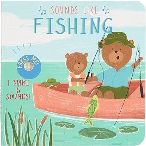 Mud Pie Kids Sounds Like Fishing Board Book; 6 1/4" X 6 1/4"