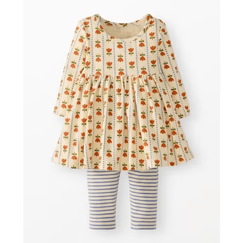 Baby Long Sleeve Skater Dress & Leggings Set | Hanna Andersson