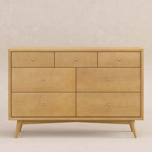Palma 7-Drawer Wide Assembled Dresser (53") - Honey