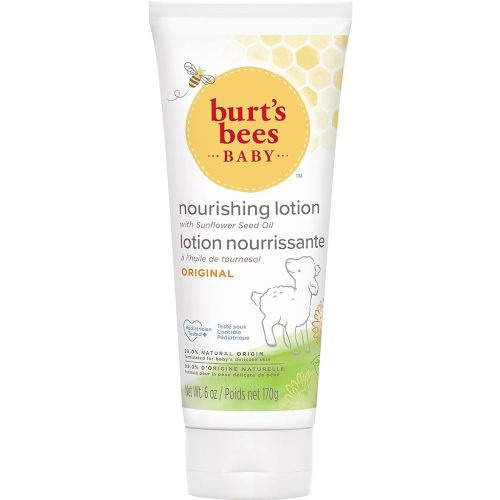 Burt's Bees Baby Nourishing Baby Lotion with Sunflower Seed Oil, Original Scent, Pediatrician Tested, 99.0% Natural Origin, 170g