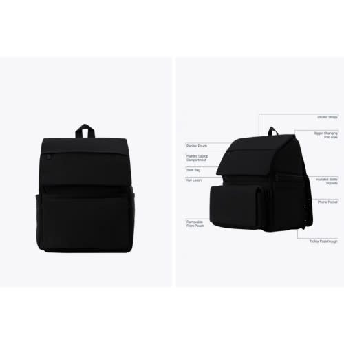 BÉIS 'The Ultimate Diaper Backpack' in Black - Best Backpack Diaper Bag in Black