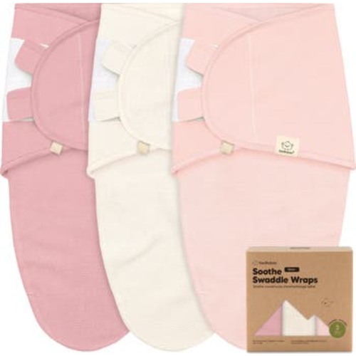3-Pack Soothe (Wren) Swaddle Wraps, Medium
