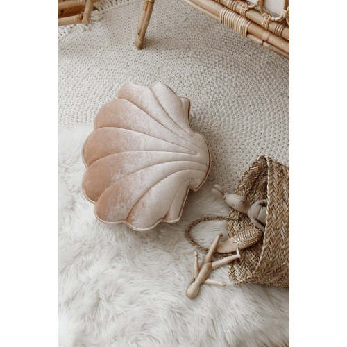 Velvet “Beige Pearl” Shell Pillow