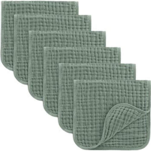 Muslin Burp Cloths - Pack of 6