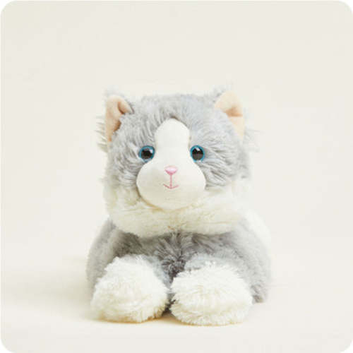 Laying Down Gray Cat Warmies | Microwavable Laying Down Gray Cat Warmies Stuffed Animal | Warmies USA