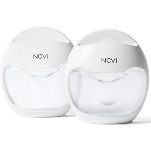 NCVI Silicone Breast Milk Collector Catcher, Let Down Manual Breastmilk Saver Collection Cup for Leaking Milk, Wearable Nursing Cups BPA Free, Invisible Slim Design for Regular Bra, 2.3oz/70mlx2 Count