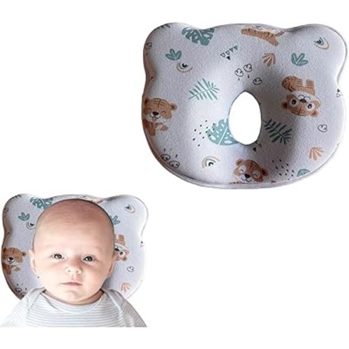 New Update Soft and Cozy Newborn Baby Headrest Prеvents FΙat Hеad Baby Stroller Bassinet Insert Head & Neck Support Soft and Cozy Flat Design Cloud Shape Confort Support