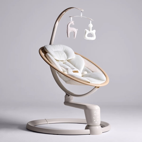 HARPPA Weddell Signature | Eye-Level Electric Baby Swing for Newborns, Gentle Soothing & Parent Bonding