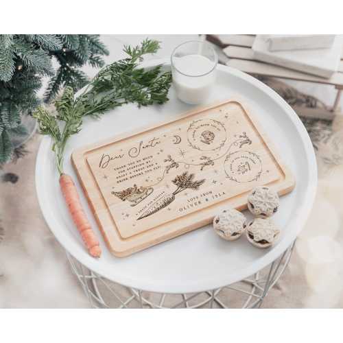 Christmas Eve Board for Santa | Santa Treat Board | Christmas Eve Plate for Father Christmas | Santa Treat Plate Christmas | Mince Pie Plate