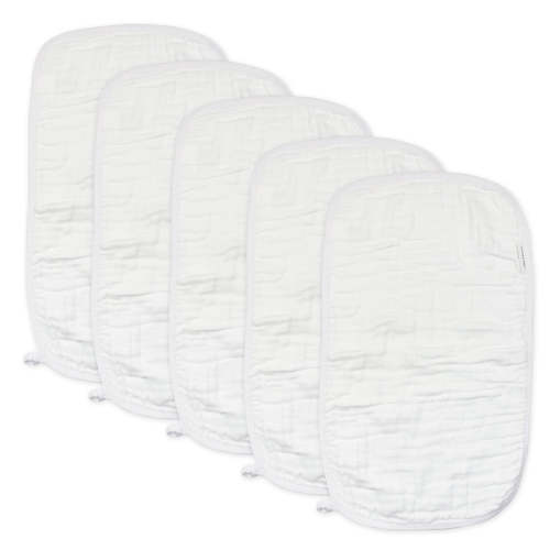 5-Pack Organic Cotton Multi-layer Woven Burp Cloths | Honest Baby Clothing