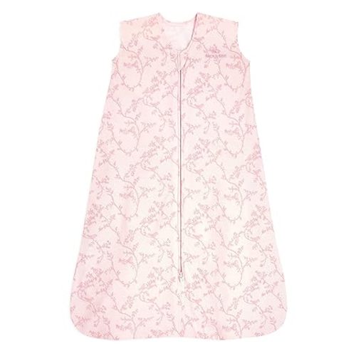HALO SleepSack, 100% Cotton Wearable Blanket, Swaddle Transition Sleeping Bag, TOG 0.5, Pink Toile, Small, 0-6 Months