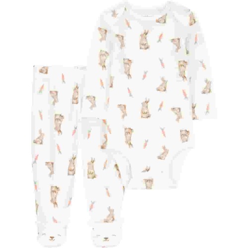 Carter's Child of Mine Baby Unisex Easter Footed Outfit Set, 2-Piece, Sizes Preemie-6/9 Months