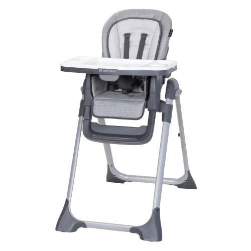 Baby Trend 2.0 Sit Right High Chair - Cozy Gray, 3-in-1, Space Saver, with Feeding Tray