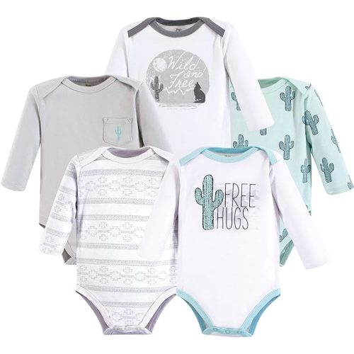 Yoga Sprout Cotton Bodysuit, 5 Pack