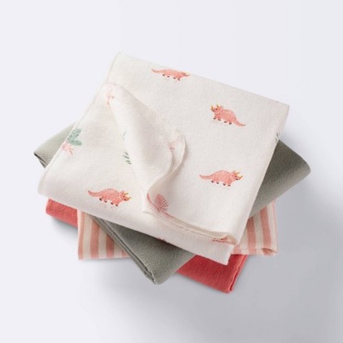 Jersey Knit Reversible Blanket - Cloud Island™ Garden Floral