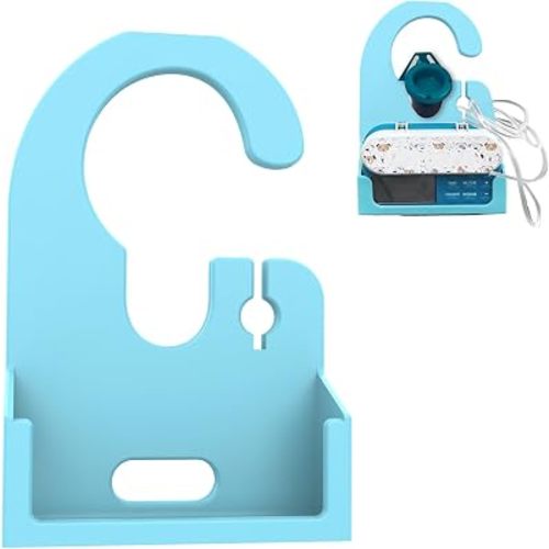 Holder for Infinity Feeding Pump - Lightweight G-Tube Pump Organizer with Built-in Tubing Coil, Charger Slot & Speaker Opening, Portable for Home and Travel（Blue）