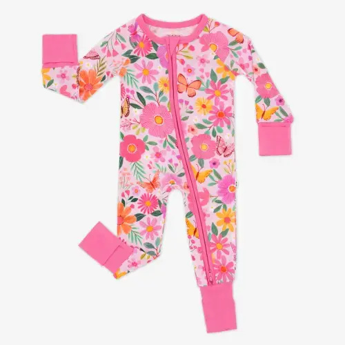Butterfly Blooms Zippy – Little Sleepies | Size: 0-3 MONTHS