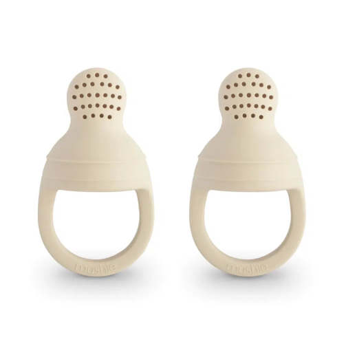 Mushie - Silicone Fresh Food Feeder 2-Pack - Shifting Sands