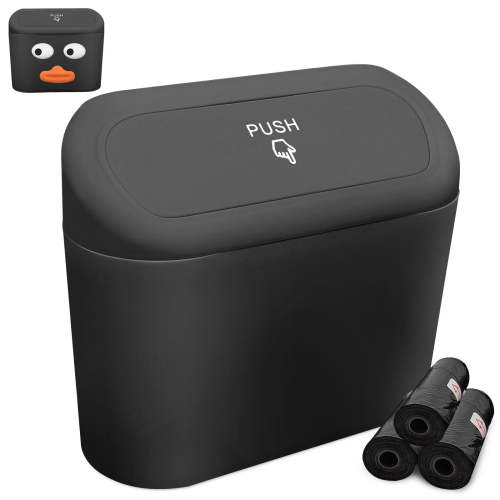 Sosolong Pink car Trash can with lid, Accessories Include 1 Universal car Leak-Proof Trash can with 45 Trash Bags, Suitable for Most Models of car Interior Storage Accessories