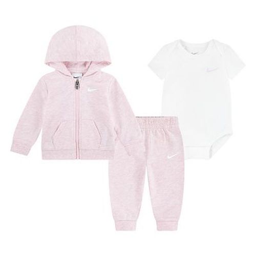 Baby Nike Bodysuit Full-zip Hoodie And Sweatpants 3-Piece Set
