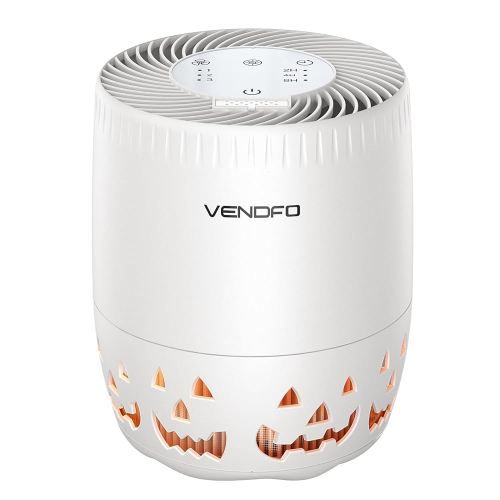 Air Purifier, VENDFO Air Purifier for Home up to 1076ft² & True HEPA Air Filters Dust Pets Smoke Hair, 3 Fan Speeds Quiet, Timer Settings, Rechargeable Air Cleaner Office, Bedroom, Pets, Car
