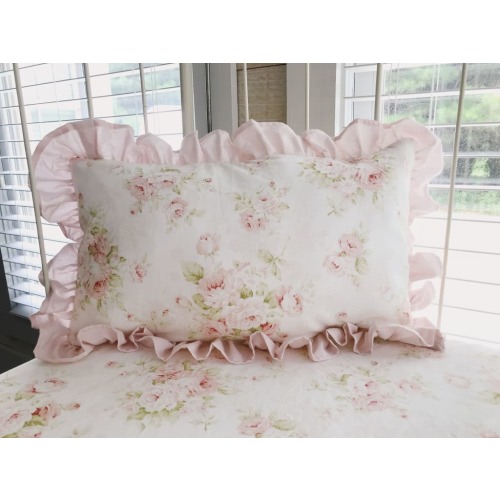 Shabby Chic Floral Crib Pillow | High Cotton Textile