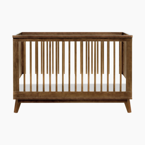 babyletto Scoot 3-in-1 Convertible Crib with Toddler Bed Conversion Kit - Natural Walnut
