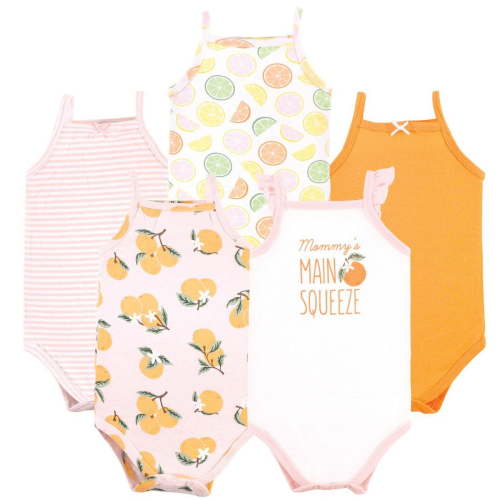 Hudson Baby Sleeveless Bodysuits, 5-Pack, Preemie-24 Months