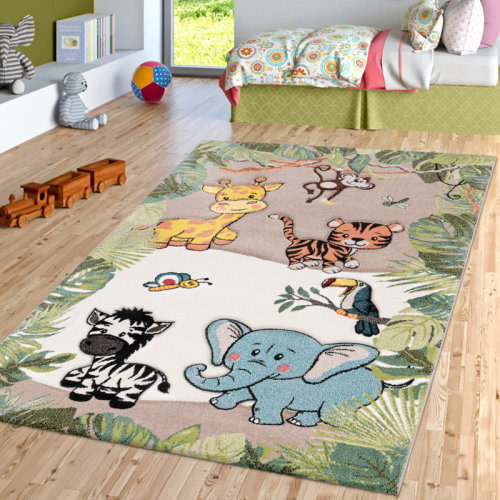 Viv + Rae™ Hille Beige/Green Area Rug & Reviews | Wayfair