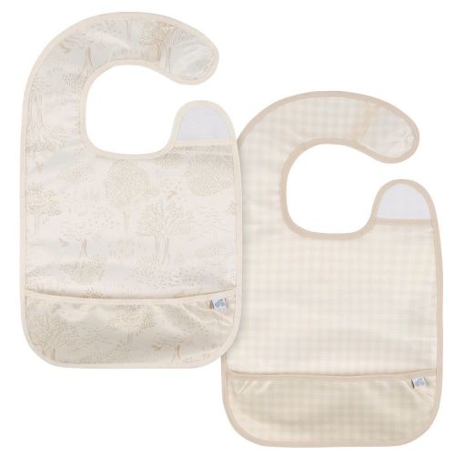Baby Just Born® 2 Pack Wipeable Bibs