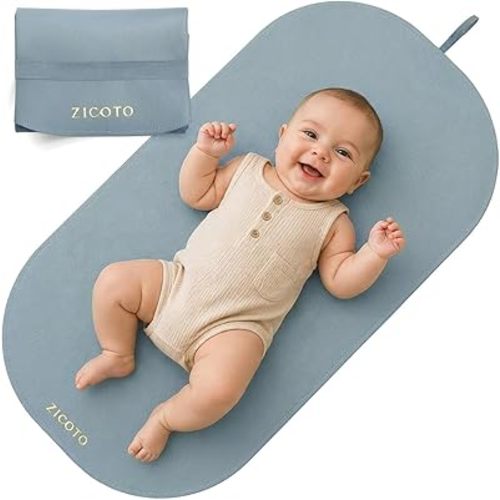 Beautiful Portable Baby Changing Pad - Wipeable and Easy to Clean Diaper Changing Mat - The Perfect Waterproof Vegan Leather Pad for Traveling