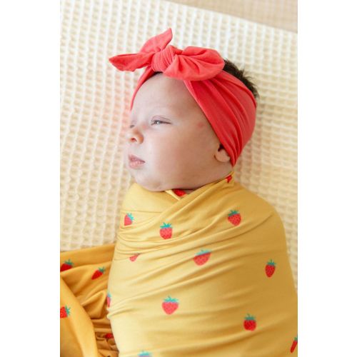 MUSTARD YELLOW STRAWBERRIES | SWADDLE