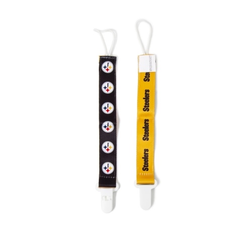 Pittsburgh Steelers Pacifier Clip - 2 pack