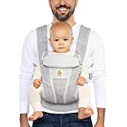 Ergobaby Omni 360 All-Position Baby Carrier for Newborn to Toddler with Lumbar Support & Cool Air Mesh (7-45 Lb), Pearl Grey : Baby