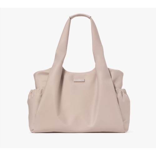 Cozy Grey Kate Spade Carter Nylon Large Baby Bag
